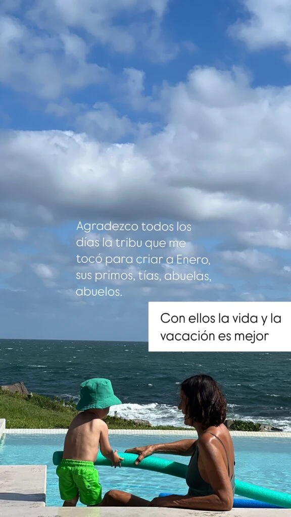 Las fotos de las vacaciones de la trilliza María Emilia junto a su hija Sonia Zavaleta. Foto: IG.