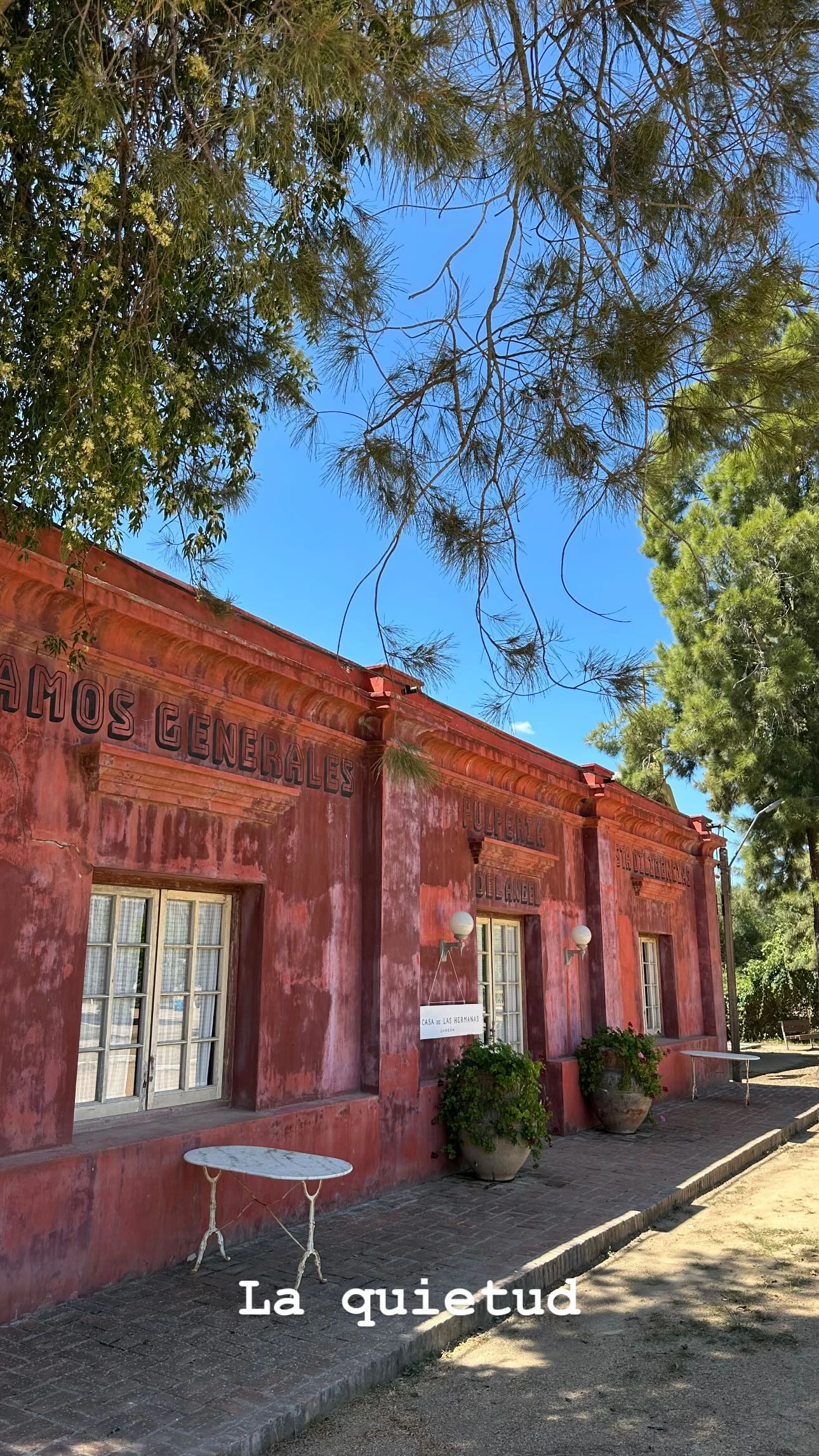 Awada quedó encantada con la arquitectura del pueblo. Fotos: IG.