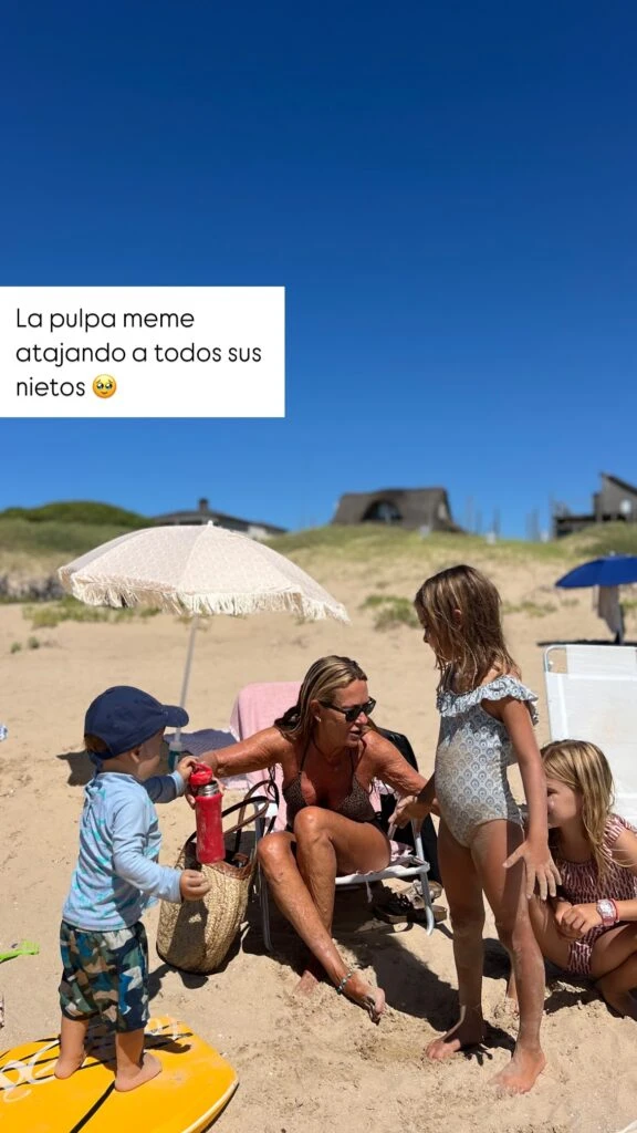 Las fotos de las vacaciones de la trilliza María Emilia junto a su hija Sonia Zavaleta. Foto: IG.