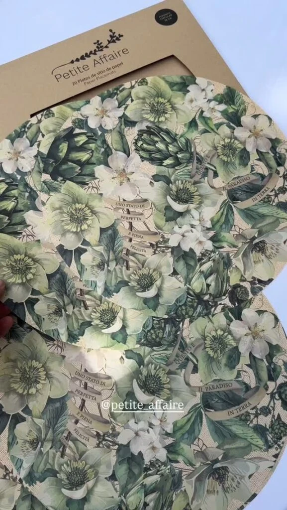 Los individuales que se usarán en la fiesta de Mirtha Legrand