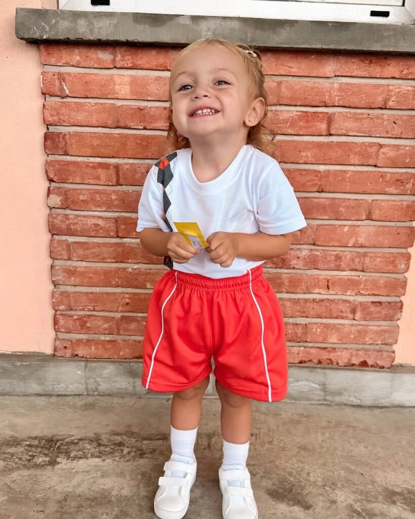 Las fotos del primer día de jardín de Vita. Foto: IG.