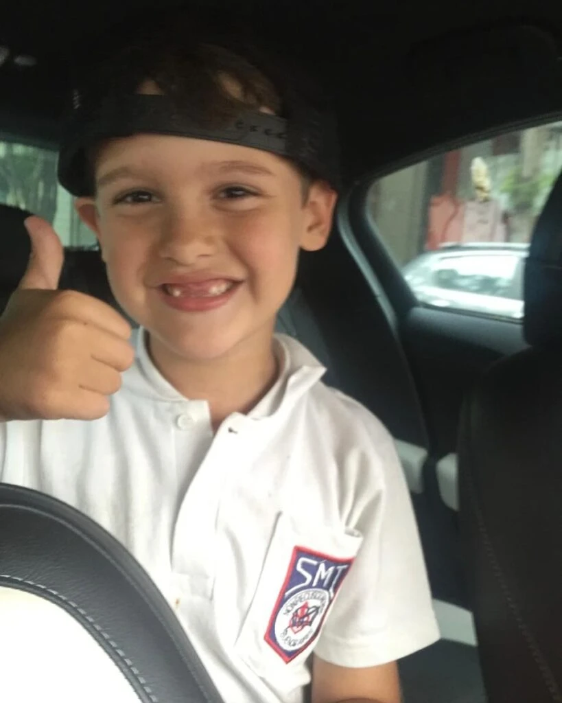 Las fotos que subió Benjamín Vicuña por el cumpleaños de su hijo, Bautista. Foto: IG.