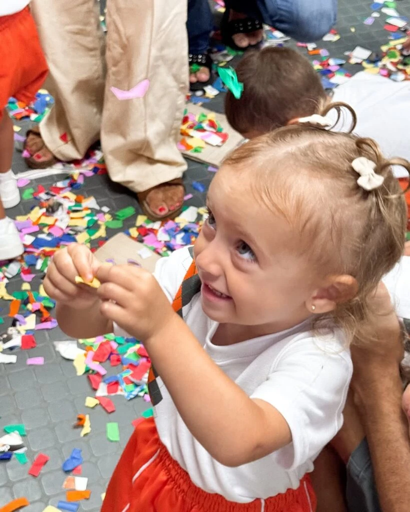 Las fotos del primer día de jardín de Vita. Foto: IG.