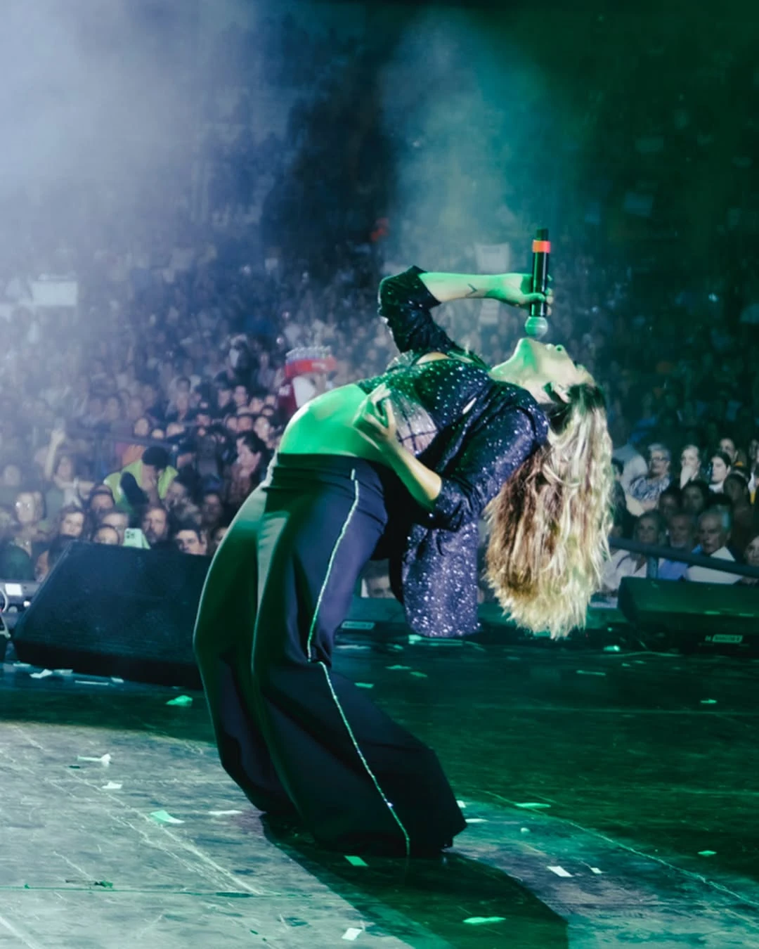 La artista se presentó en Villa María y lo dio todo. Fotos: IG.