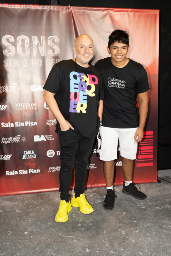 José María Muscari y su hijo