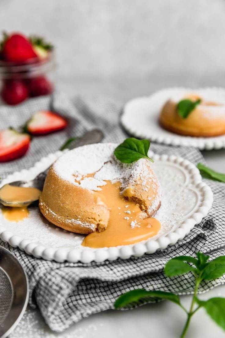 Volcán de dulce de leche