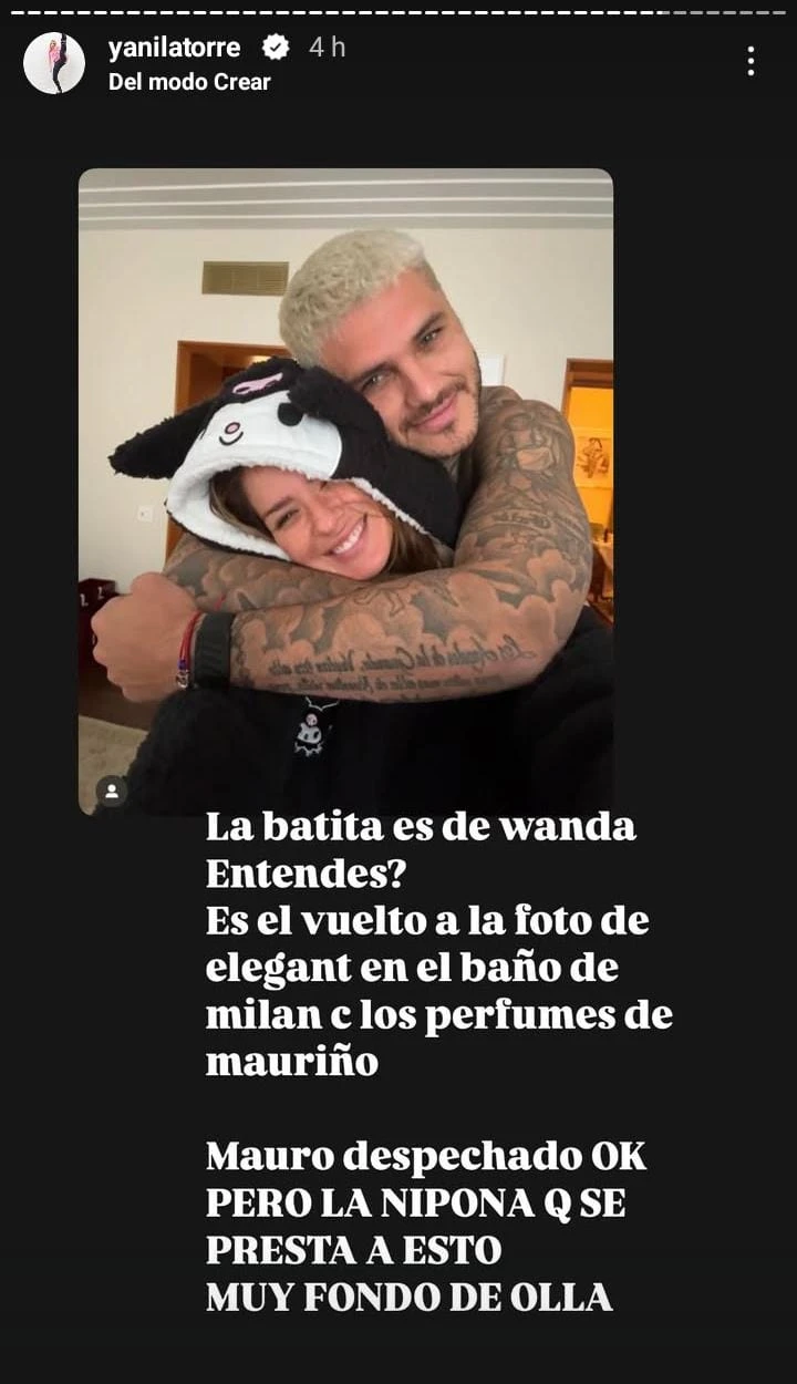 Yanina Latorre confirmó que la bata de la China Suárez es la misma de Wanda Nara. Fotos: IG.