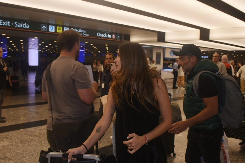 Las fotos de Icardi y la China Suárez en Ezeiza. Foto RS Fotos