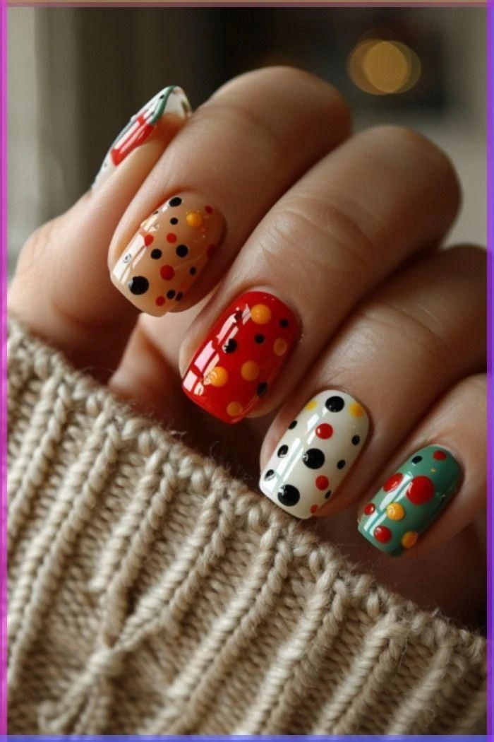 Dotting nail art