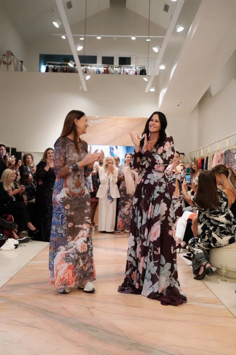 Carolina Baldini se animó a la pasarela.