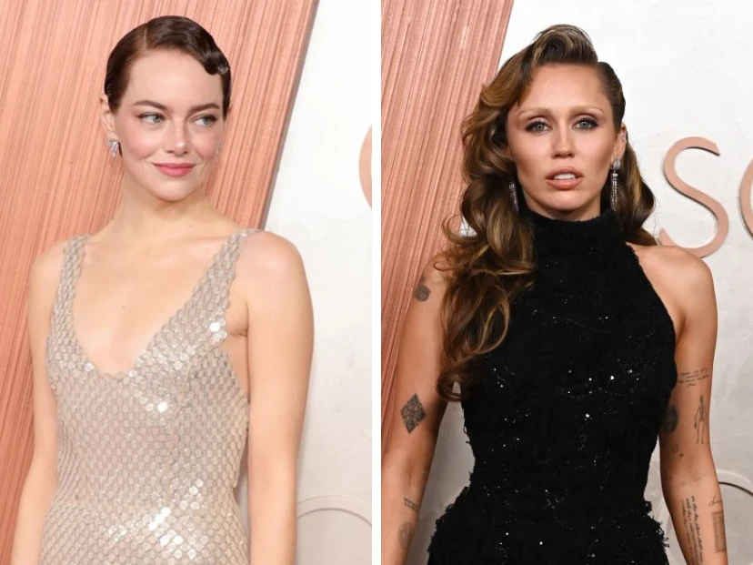 Beauty looks Oscars 2025: de las cejas decoloradas de Miley Cyrus al pixie con ondas de Emma Stone