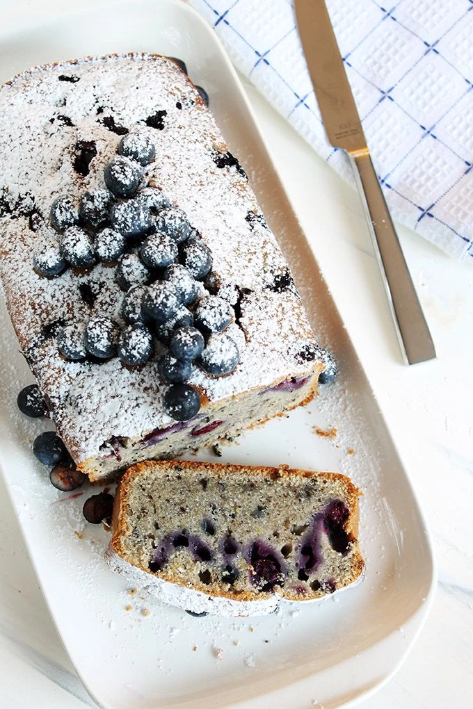 La receta del budín de limón, ricota y blueberry