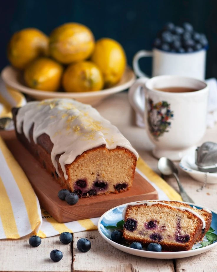 La receta del budín de limón, ricota y blueberry