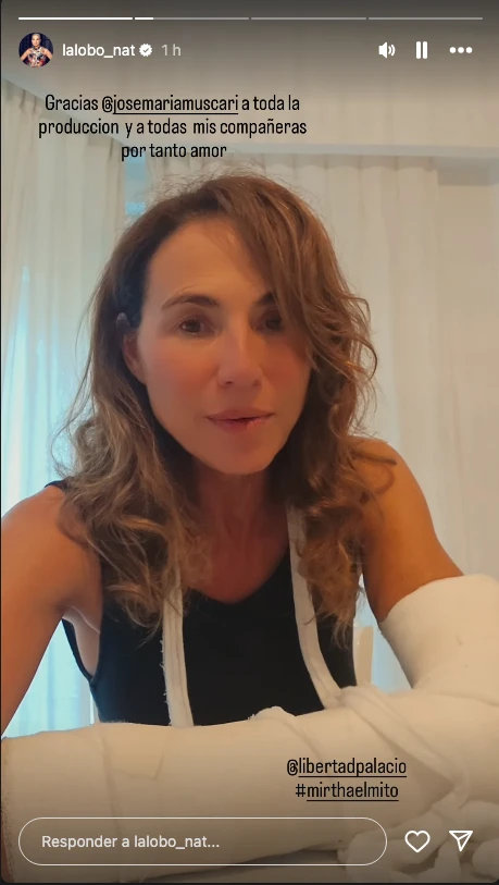 Natalia Lobo contó qué le pasó mientras actuaba