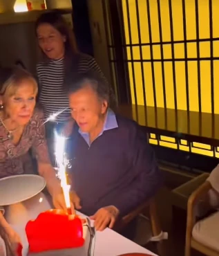 Así fue el festejo del cumpleaños 84 de Palito Ortega con hijos y nietos