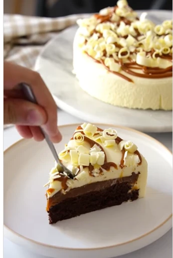 La receta de la torta mousse de chocolate blanco