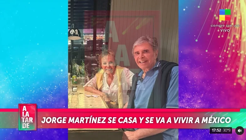 Jorge Martínez y Dafne, su futura esposa