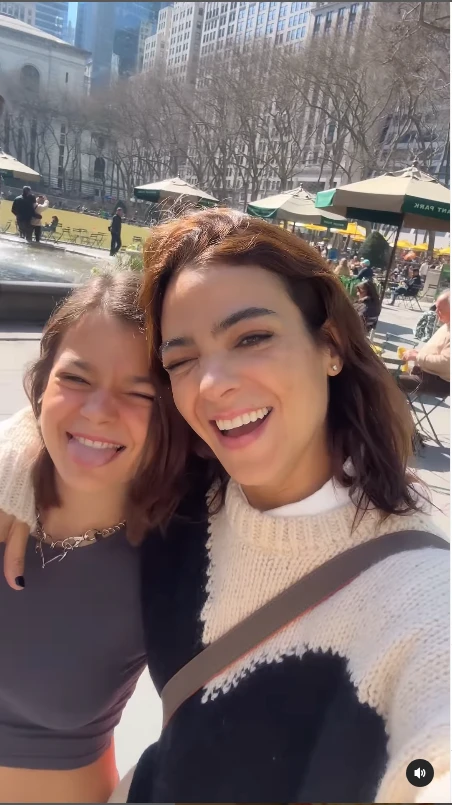 Las fotos de Agustina Cherri, su mamá y su hija en Nueva York