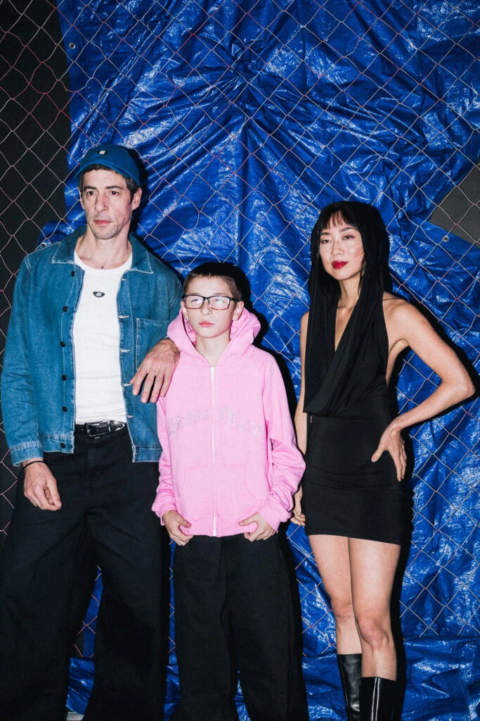 Esteban Lamothe y Debora Nishimoto en el desfile de BESTIA en Bafweek