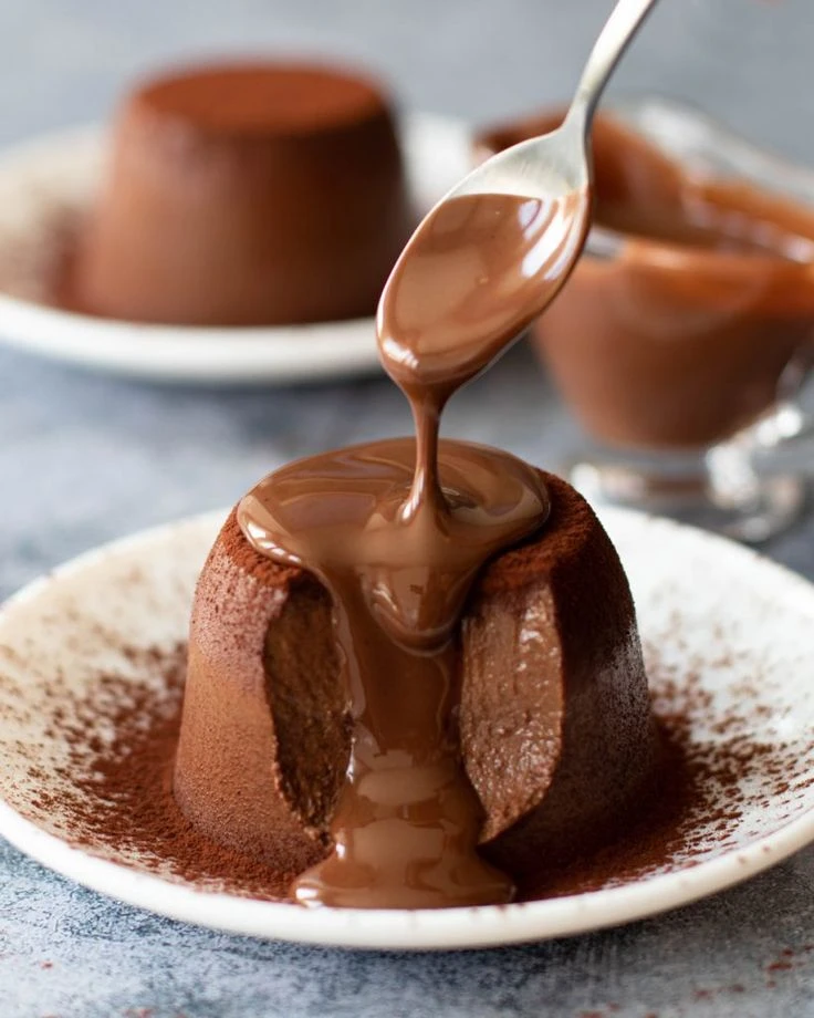 flan de chocolate