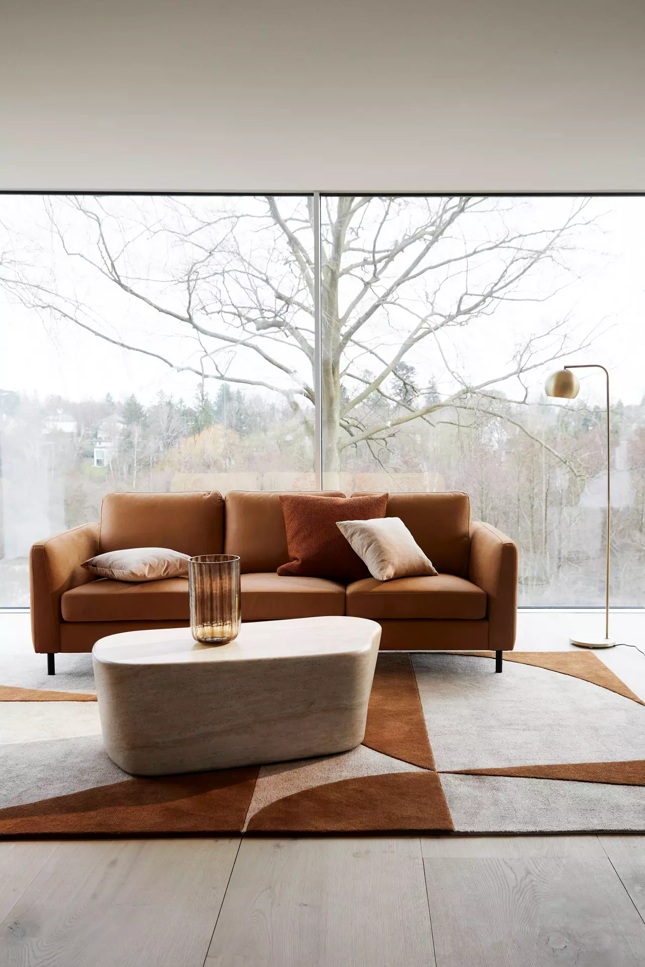 Vista de un living para "vivir al estilo danés".