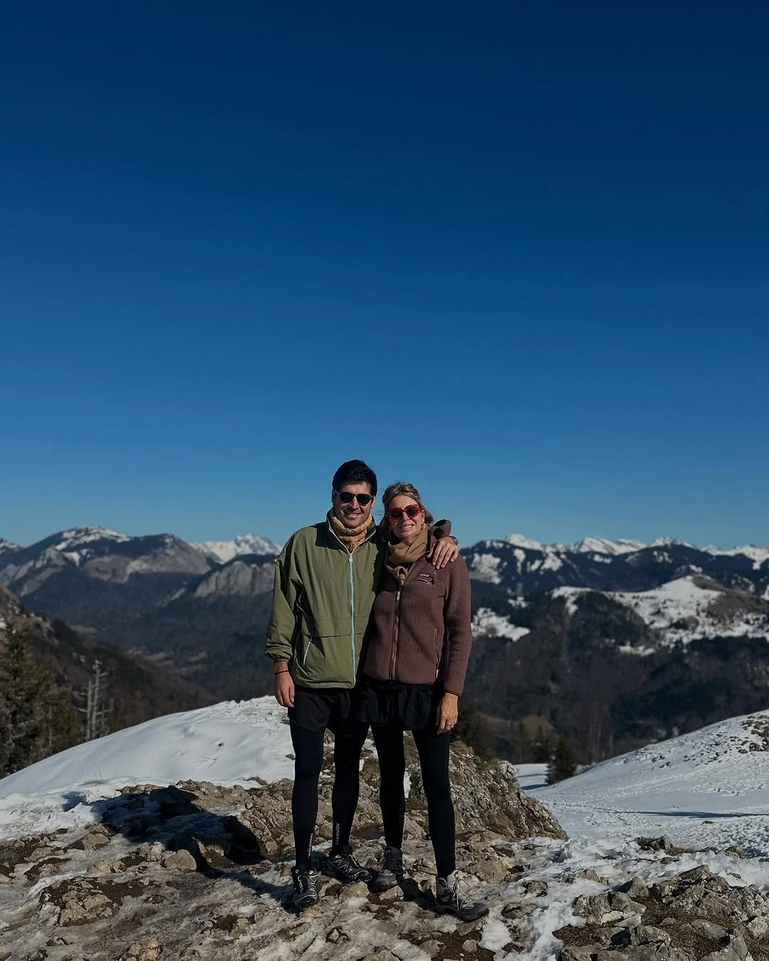 Las fotos de Dolores Barreiro y Santiago Gómez Romero en los Alpes franceses