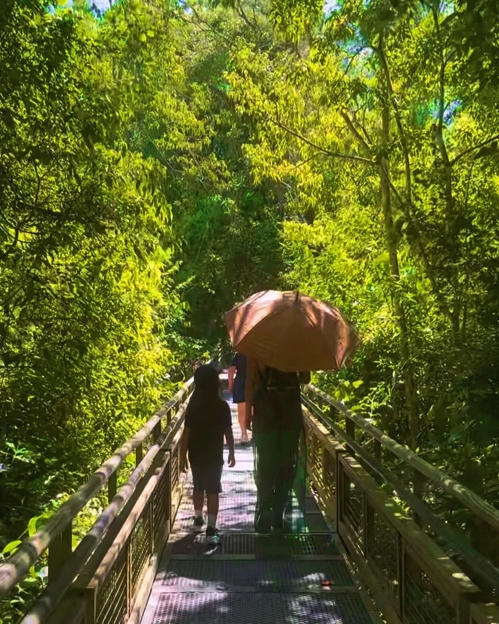 Las fotos de Eva de Dominici en Iguazú, con su abuela