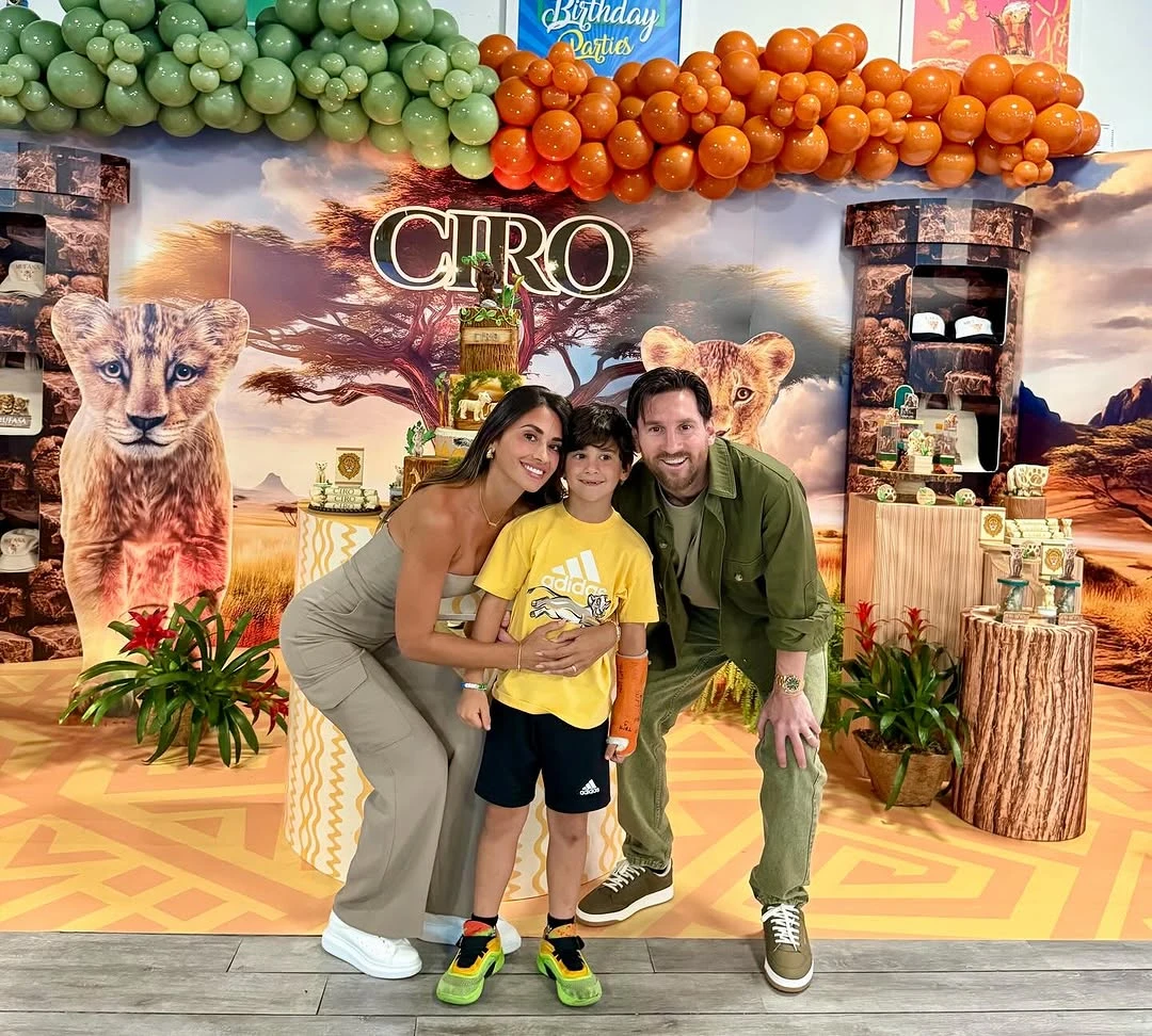 Las fotos del cumpleaños temático de Ciro Messi