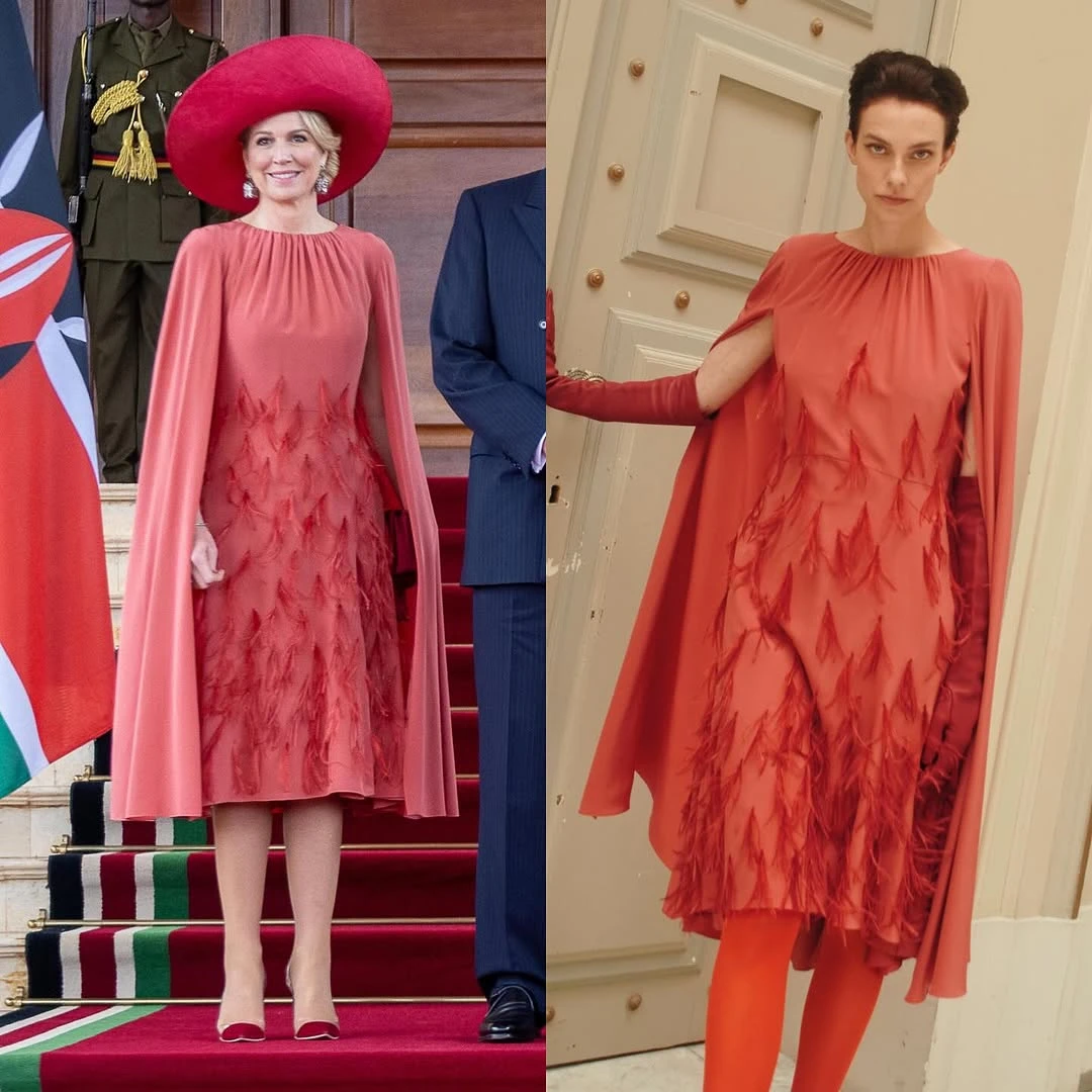 Máxima se animó a las plumas para un evento de su visita a Kenia