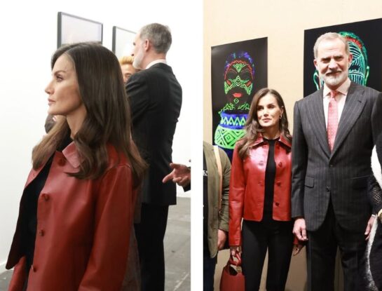 Letizia Ortiz cautiva con una prenda con estética vintage