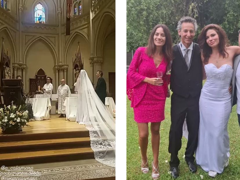 Las fotos del casamiento de Javier Calamaro y Paola Montes de Oca