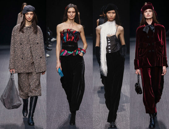 La sastrería protagoniza las siluetas más elegantes del desfile de Emporio Armani en Milán