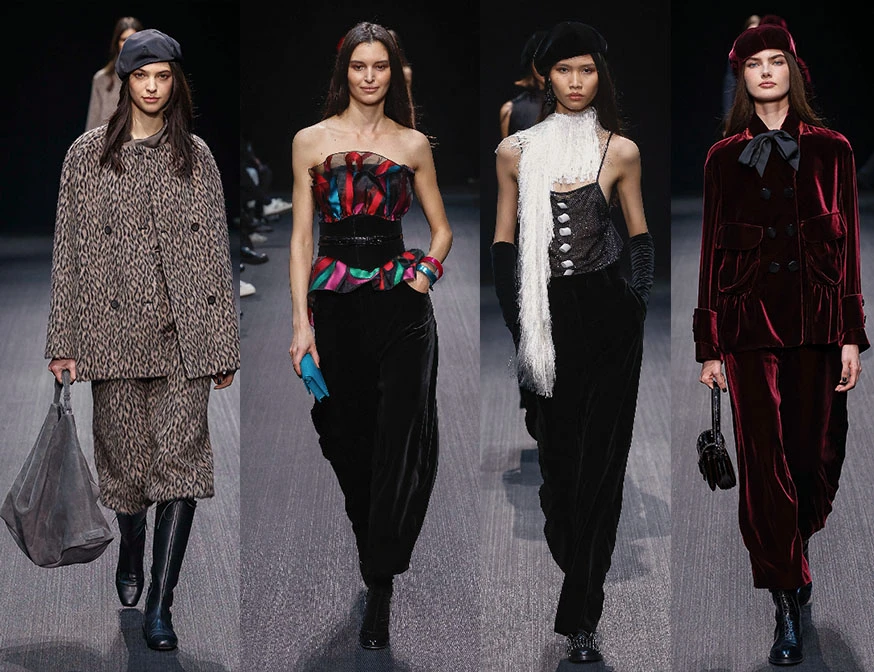 Emporio Armani , otoño invierno 2025 en Milan Fashion Week.