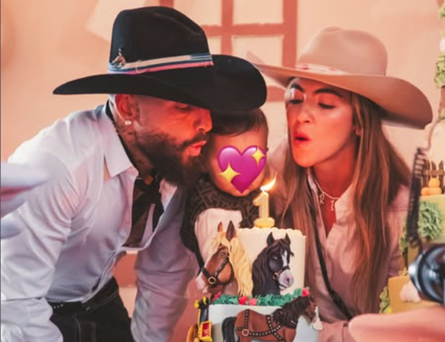 Las fotos del espectacular festejo del primer cumpleaños de París, la hija de Maluma