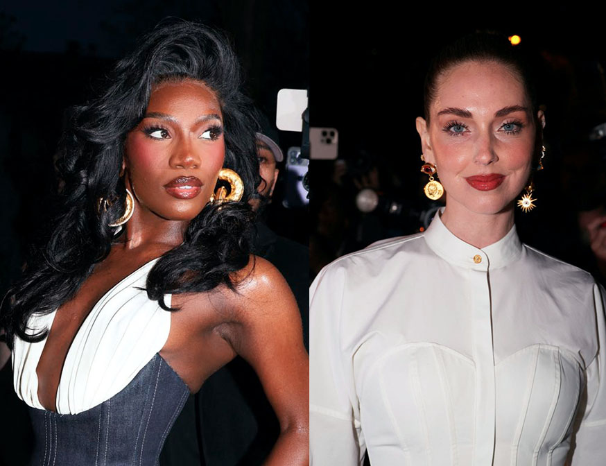 Vidriera: de Doechi a Chiara Ferragni, los looks más extravagantes de la front row de Schiaparelli