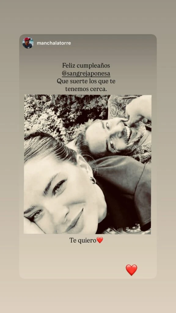 El saludo de Mancha La Torre para la China Suárez