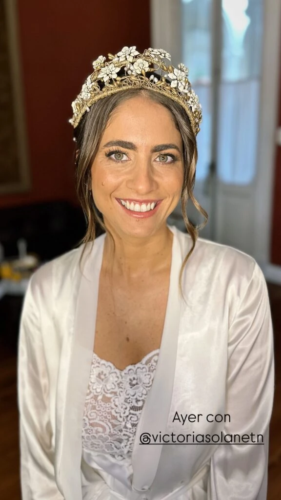 El look de novia de Victoria Solanet