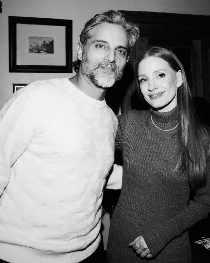 Joaquín Furriel y Jessica Chastain