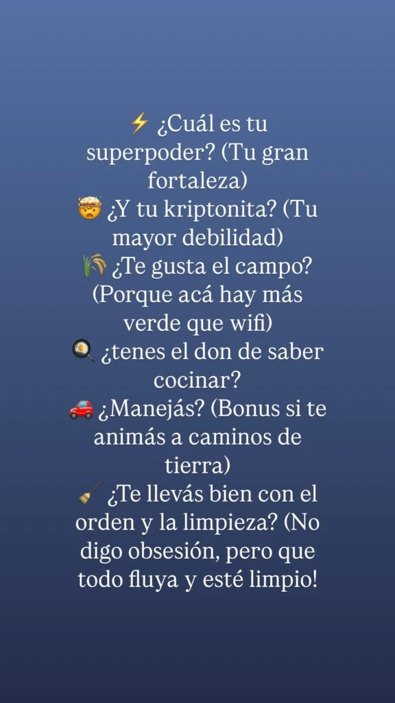 El peculiar pedido que hizo Calu Rivero a través de sus redes sociales