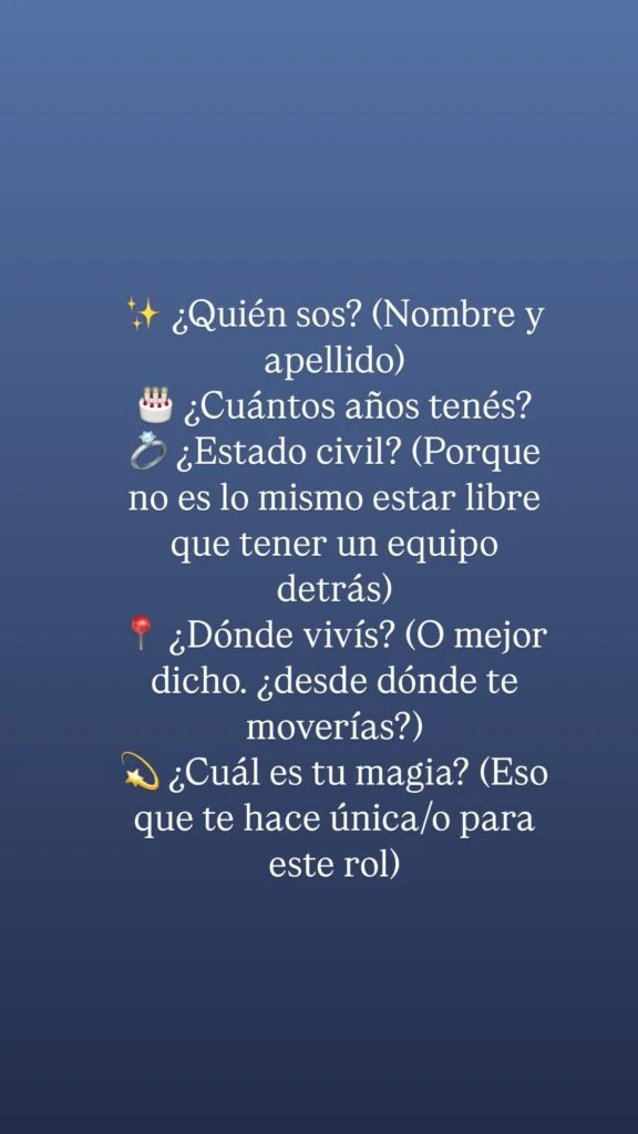 El peculiar pedido que hizo Calu Rivero a través de sus redes sociales