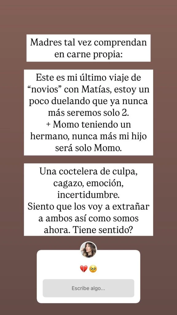 Barón confesó sus emociones en medio de su embarazo. Fotos: IG.