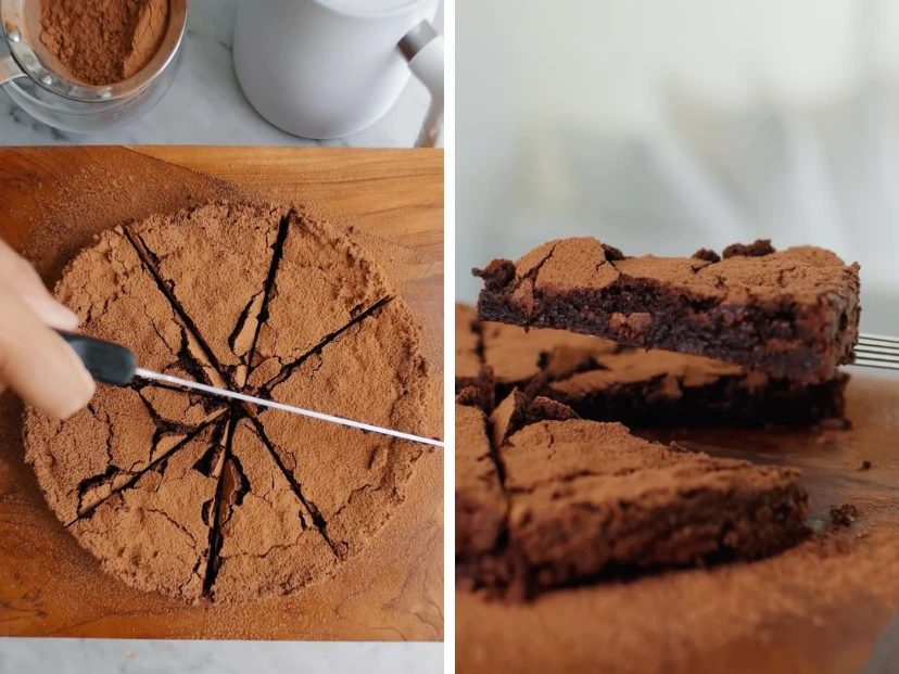 Torta húmeda de chocolate y almendras: la receta express de Roberto Petersen