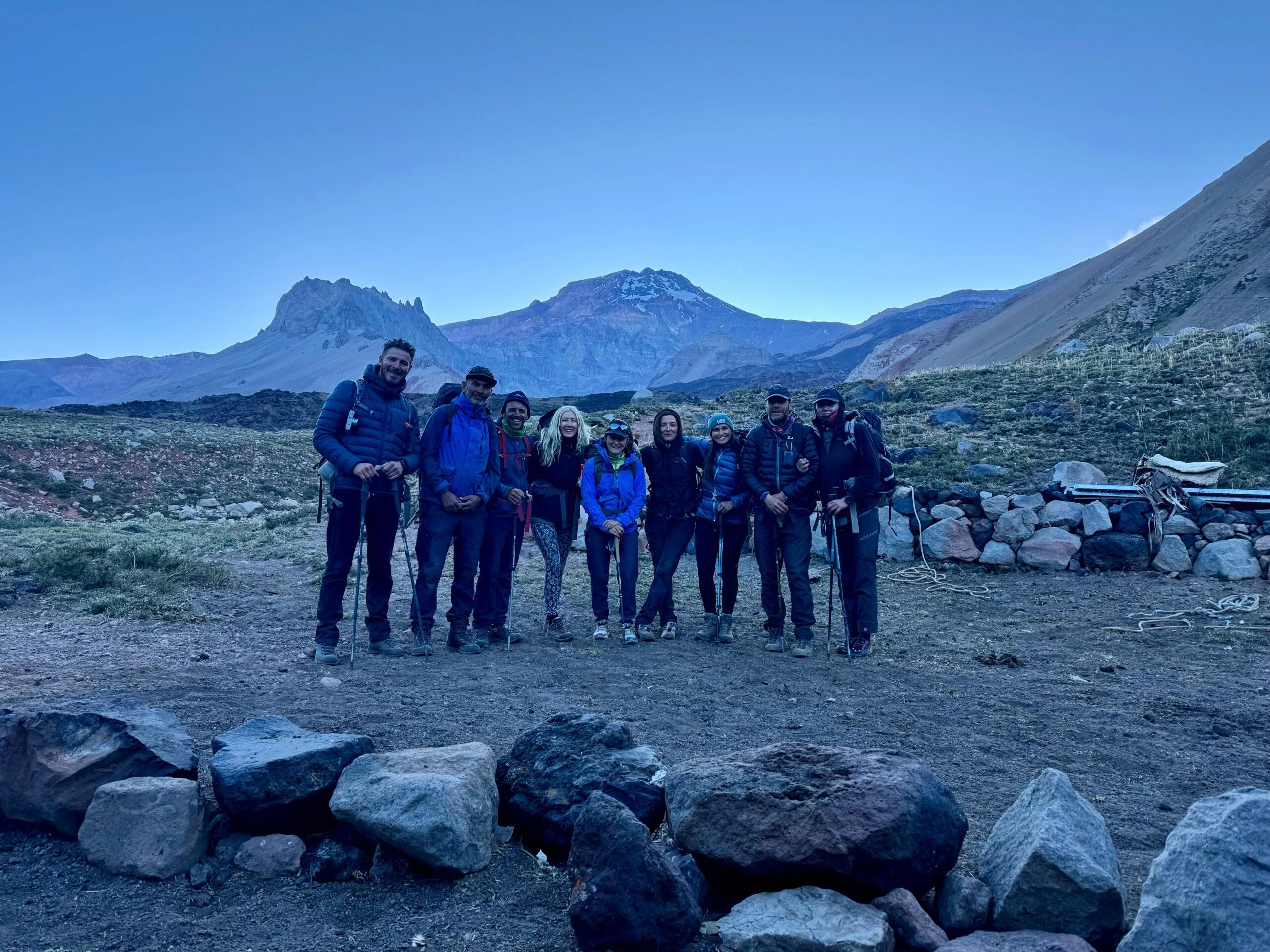 El team de la expedición