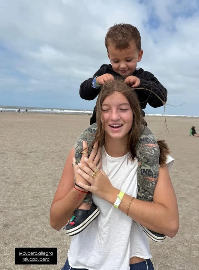Las fotos de la escapada familia de Mica Viciconte y Fabián Cubero a Mar de las Pampas