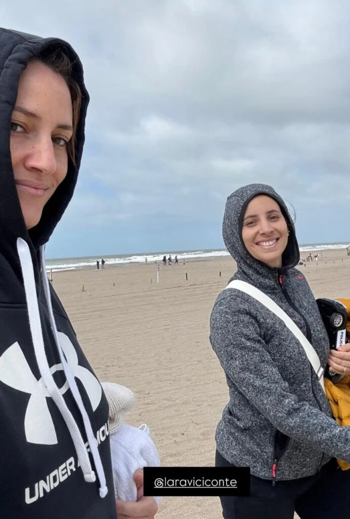 Las fotos de la escapada familia de Mica Viciconte y Fabián Cubero a Mar de las Pampas