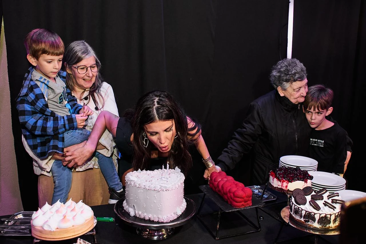 El momento de la torta fue el más emotivo.