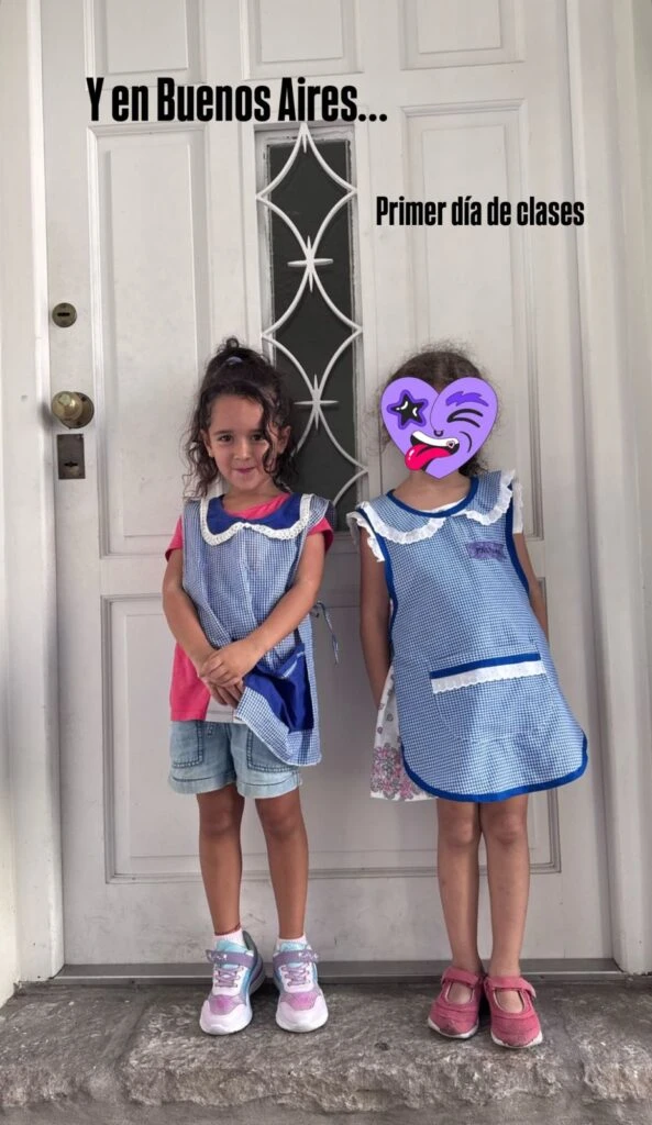 Lila, la hija de Violeta Urtizberea, comenzó las clases: todas las fotos