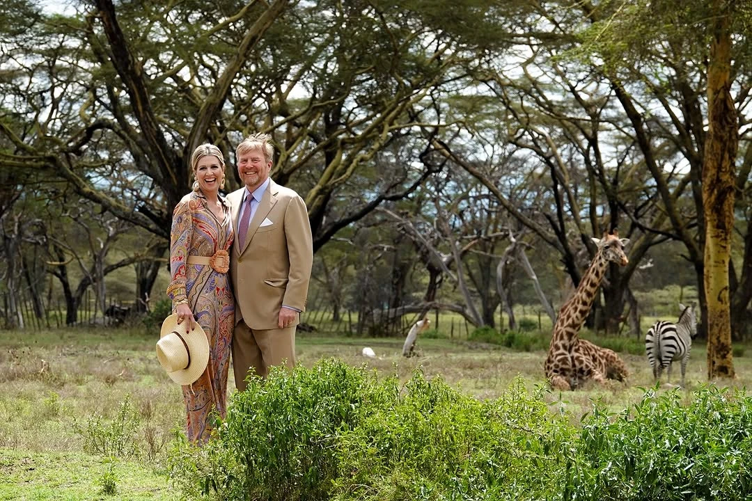 Máxima llevó un look boho chic para un safari en África