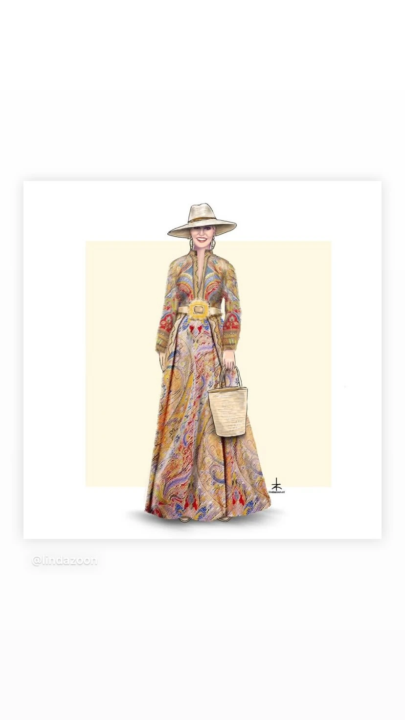 Máxima llevó un look boho chic para un safari en África