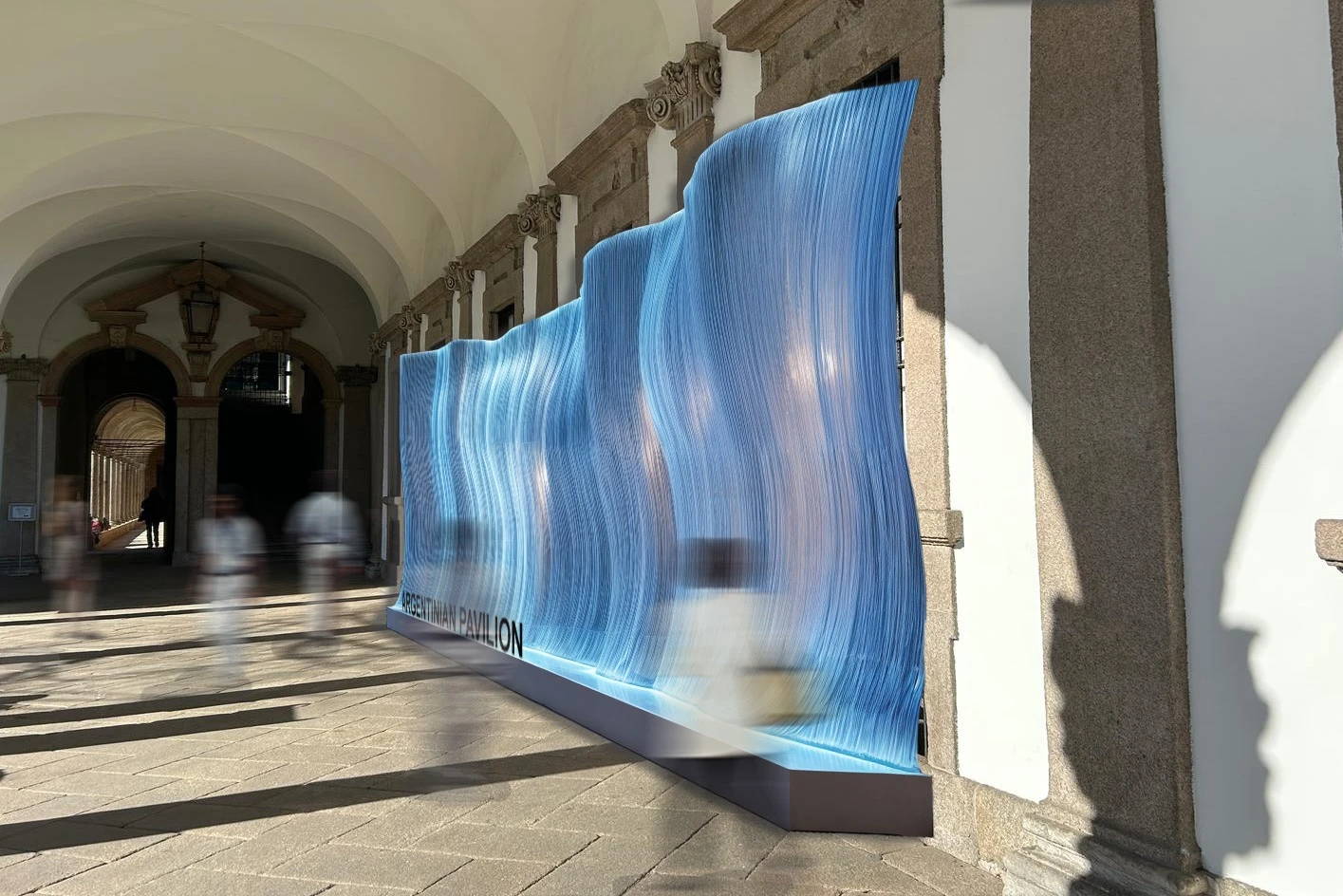 En el Pabellón Argentino, la espectacular instalación site-specific by IOUS Studio.